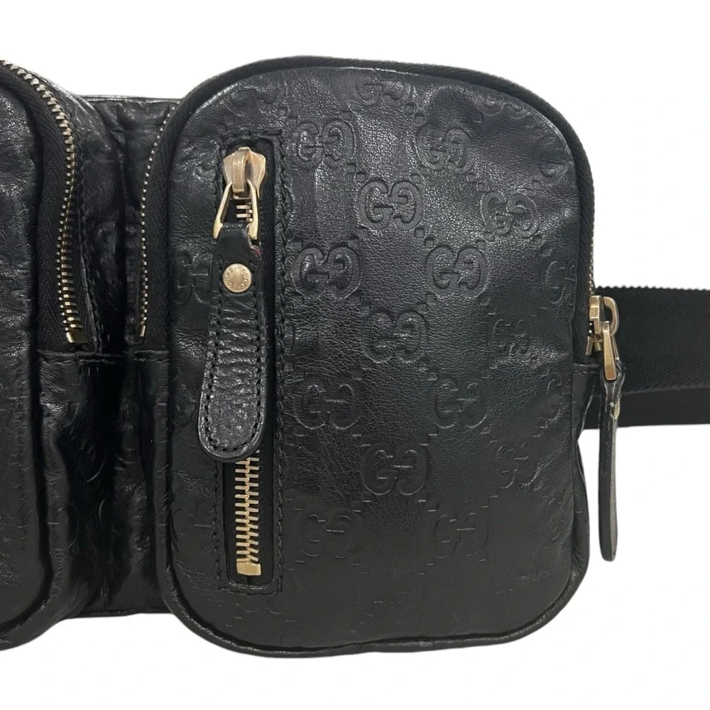 Gucci Monogram Leather Crossbody Belt Bag - Picture 3 of 9